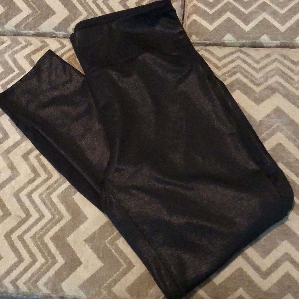 Joy Lab black compression leggings w/ shimmer